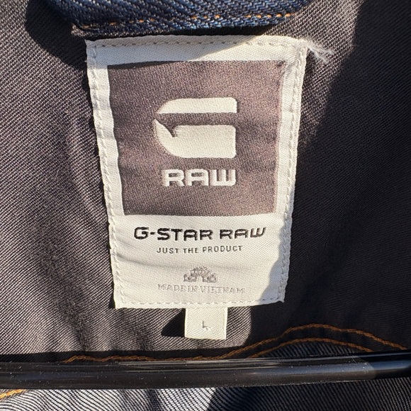 G-Star Raw Tailor Jean 3D Embroidered Slim Denim Jacket size large - Picture 5 of 7